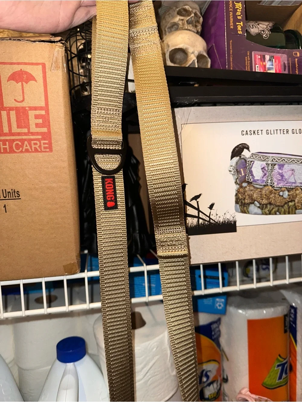 Kong Tactical Traffic Leash in Khaki Tan